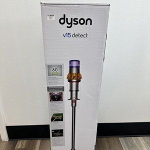 Dyson V15 Detect Cordless Stick Vacuum Cleaner - Yellow/Nickel (447261-01)